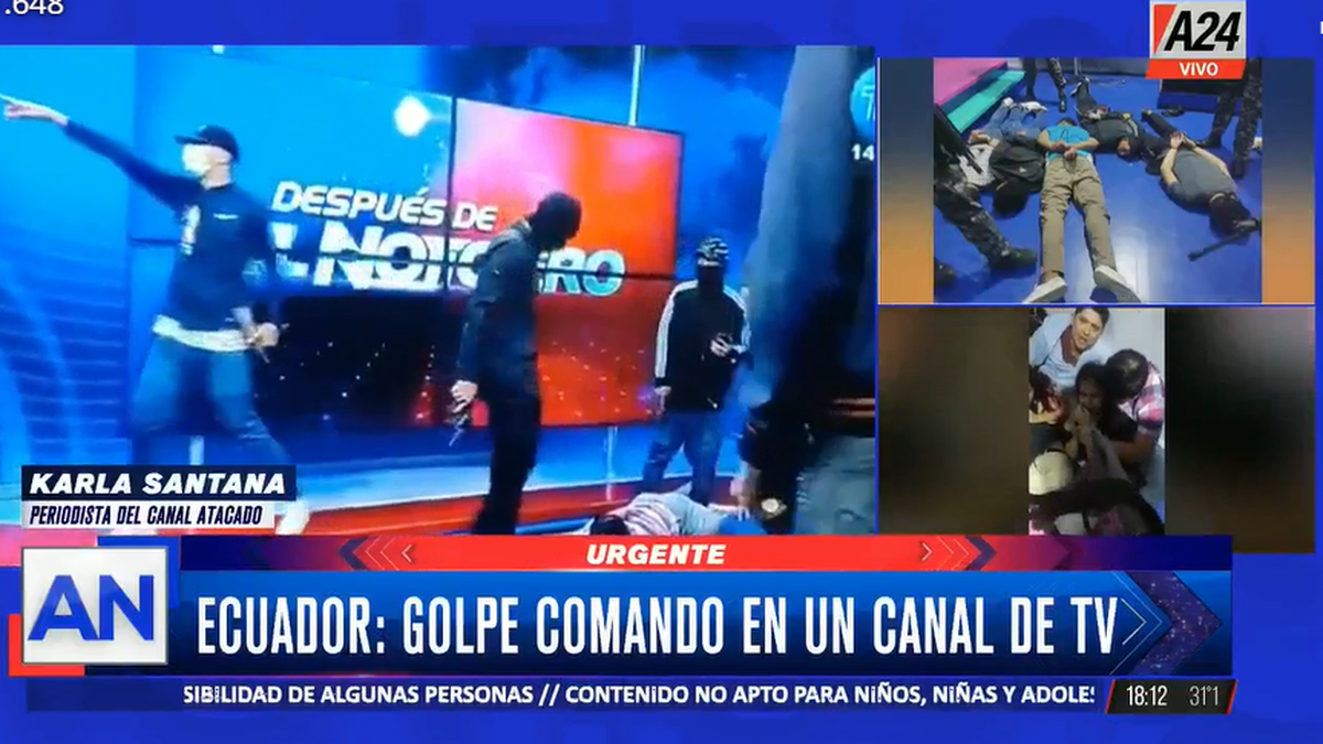 Violencia En Ecuador Una Banda Tom Un Canal De Televisi N Y La