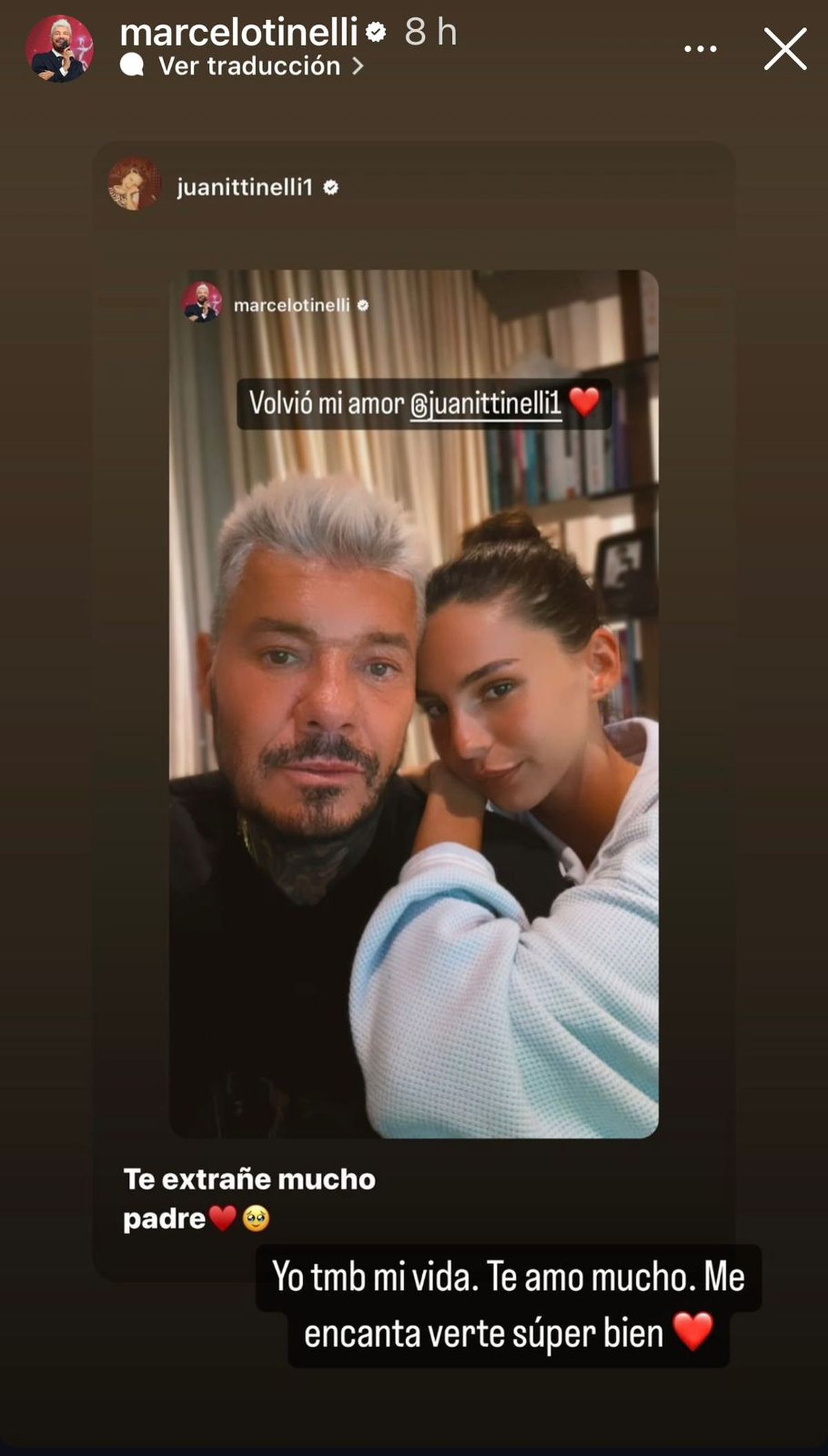 Marcelo Tinelli Y Milett Figueroa Tuvieron Un Reencuentro Con Alguien