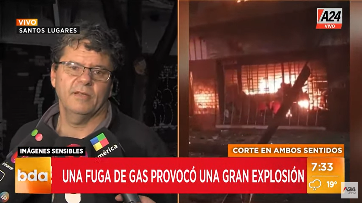 Explosión en Santos Lugares una fuga de gas provocó destrozos heridos