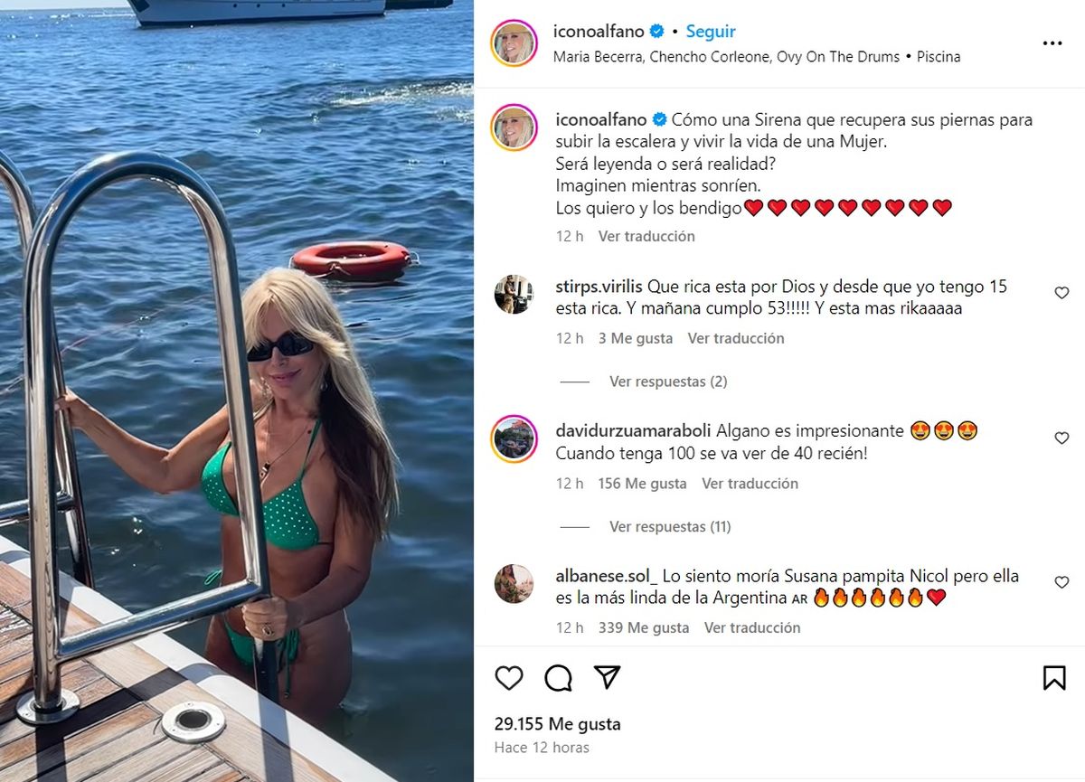 El Video Del Sensual Baile De Graciela Alfano En Bikini En El Mar Y La