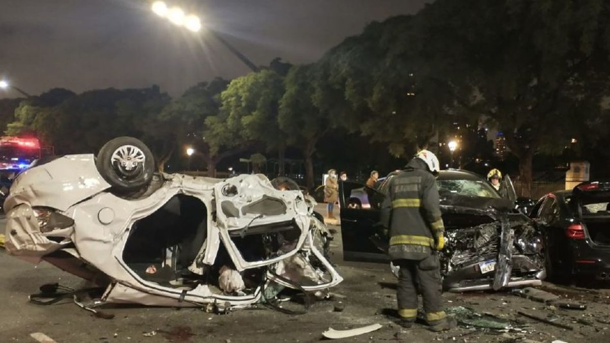 Video así fue el brutal choque múltiple en Palermo en el que murieron