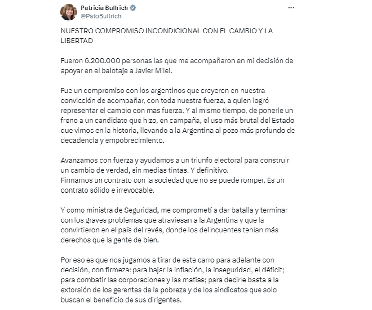 Dura Respuesta De Patricia Bullrich A Macri No Podemos Quedarnos Una