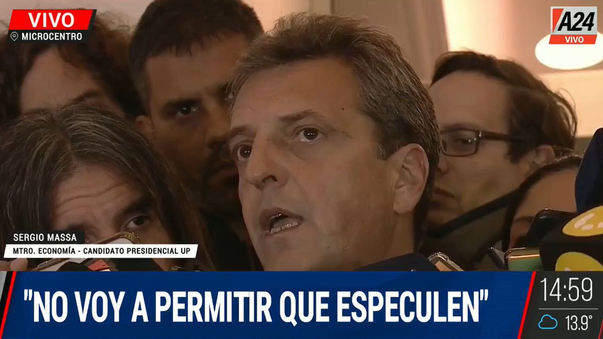 Sergio Massa se refirió a la situación de abastecimiento de