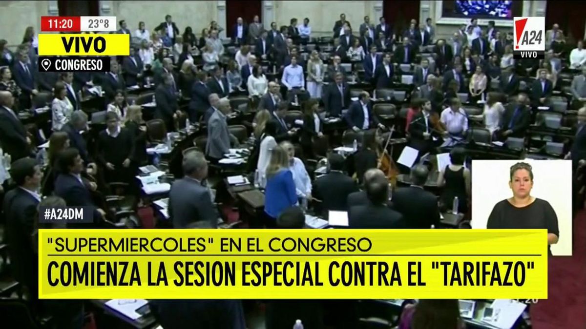 Esta vez hubo quórum para debatir el tarifazo pero el oficialismo