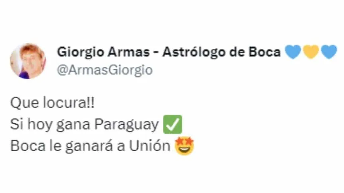 La insólita predicción del astrólogo de Boca para el partido ante Unión