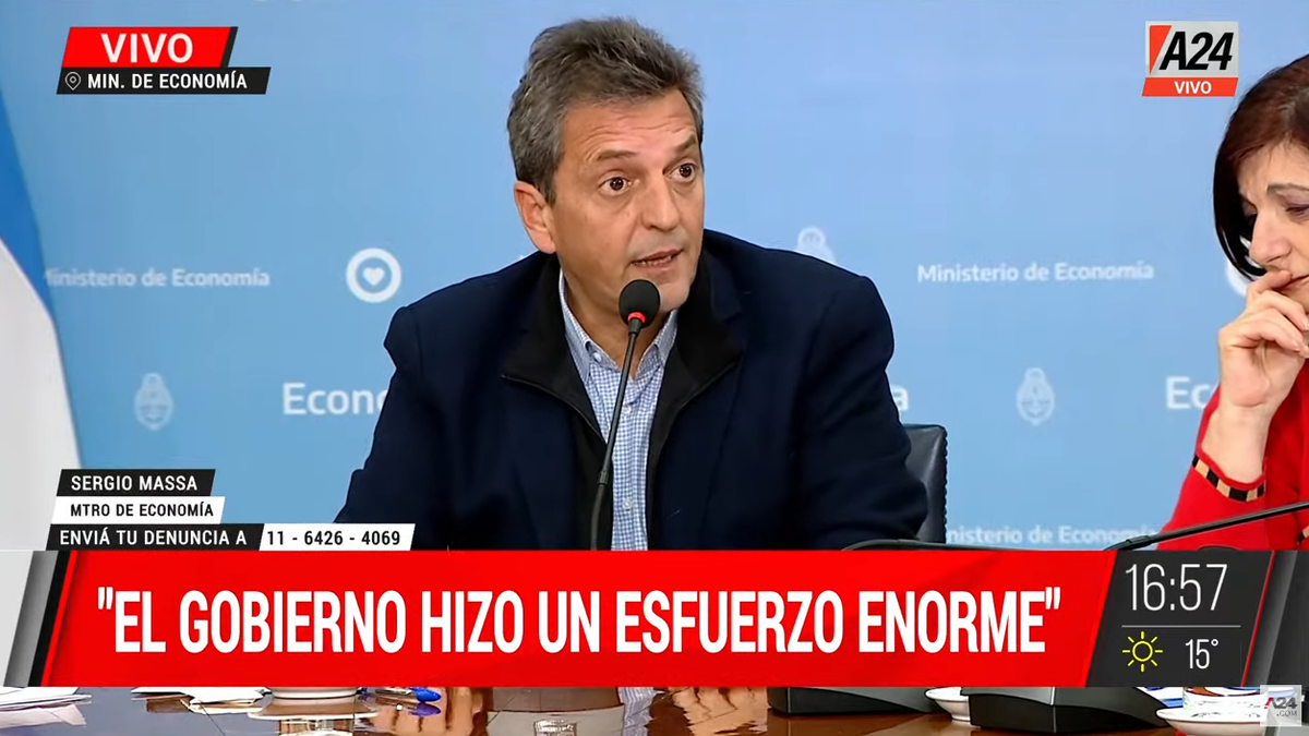 Sergio Massa anunció el fin del paro de colectivos Nunca más la gente