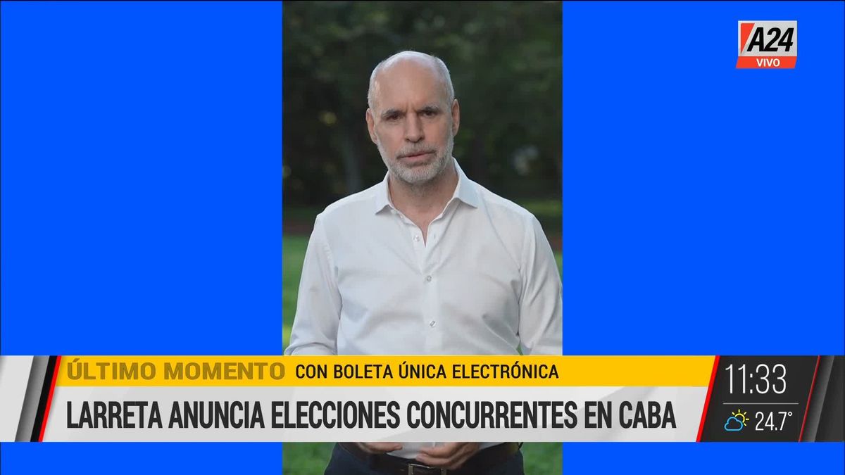 Larreta Confirm Las Elecciones Concurrentes En La Ciudad Y Se Votar