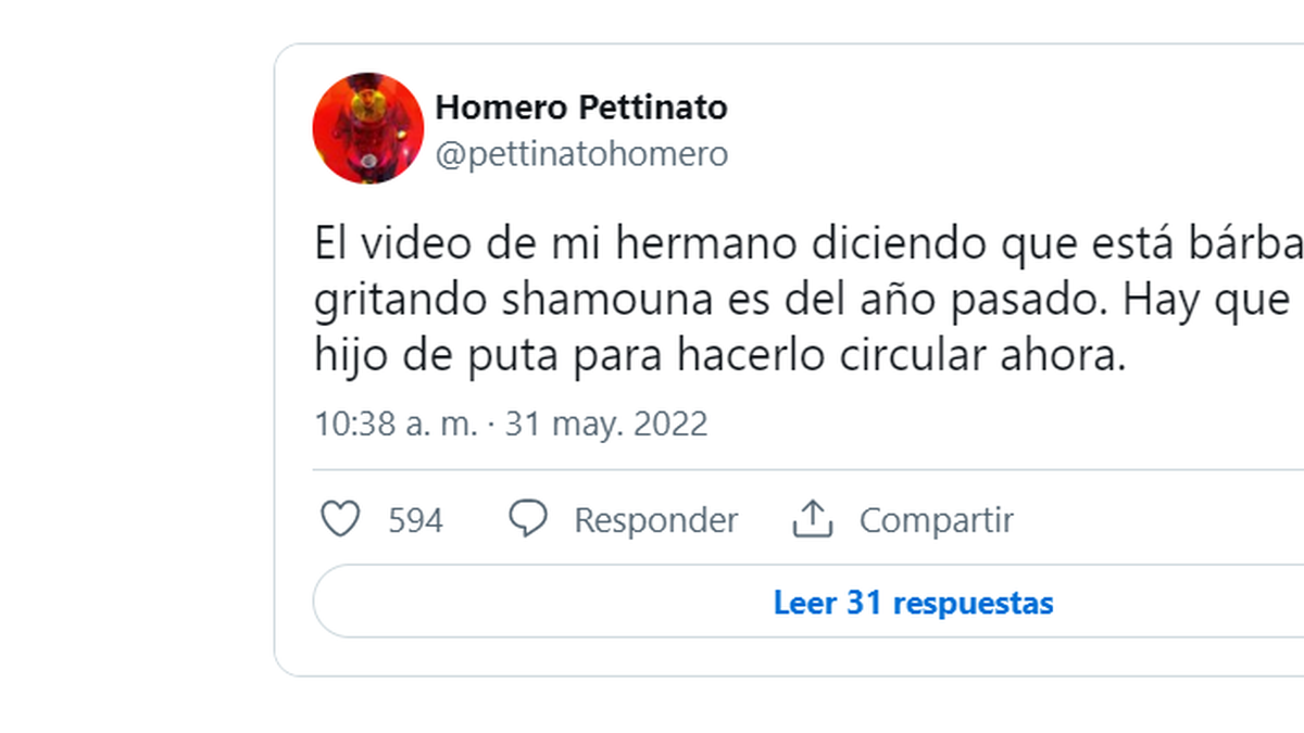 La furia de Homero Pettinato por la viralización de un video de Felipe