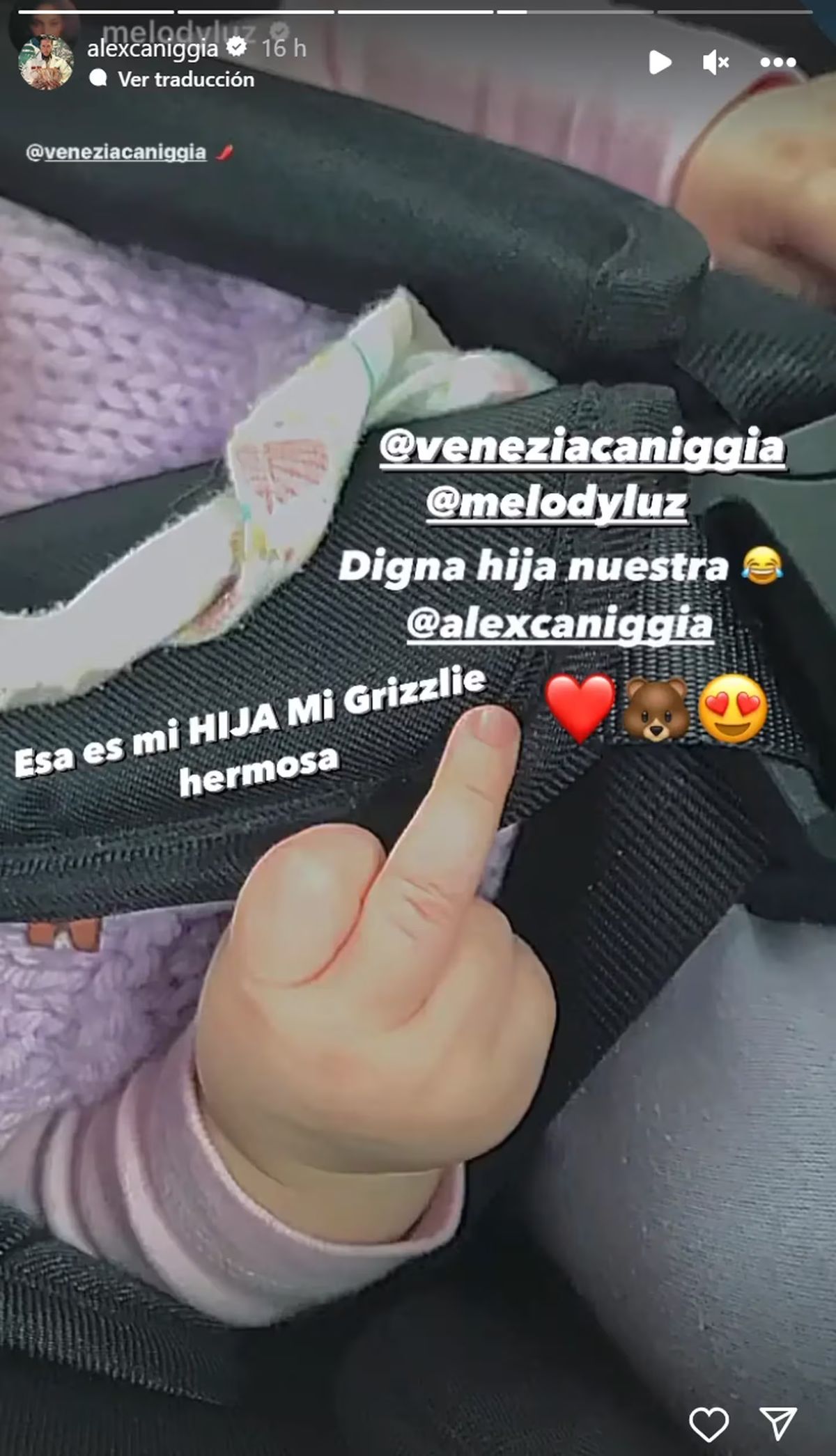 El Sorprendente Gesto De Venezia La Hija De Alex Caniggia Y Melody Luz