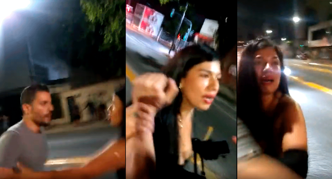 El violento video de Ulises Jaitt contra la mujer que denunció de drogarlo y robarle