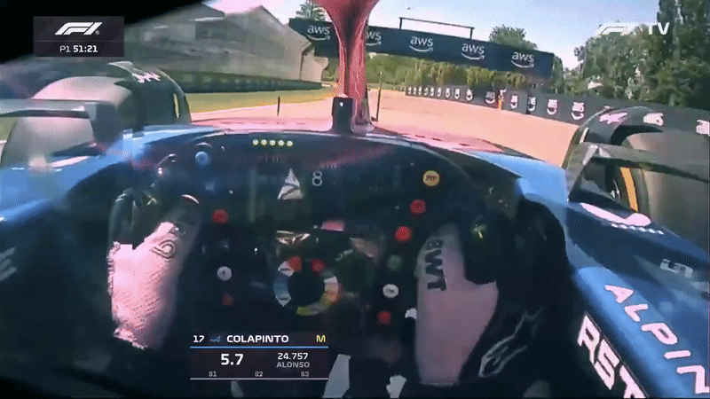 Franco Colapinto terminó la primera práctica libre del Gran Premio de Fórmula 1 en Imola: en qué puesto quedó