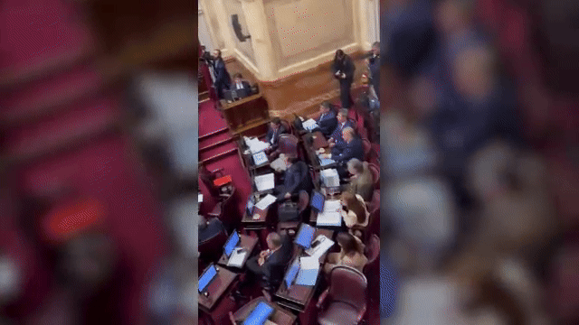 Francos discutió con una senadora kirchnerista y suspendió la presentación de su informe ante el Congreso