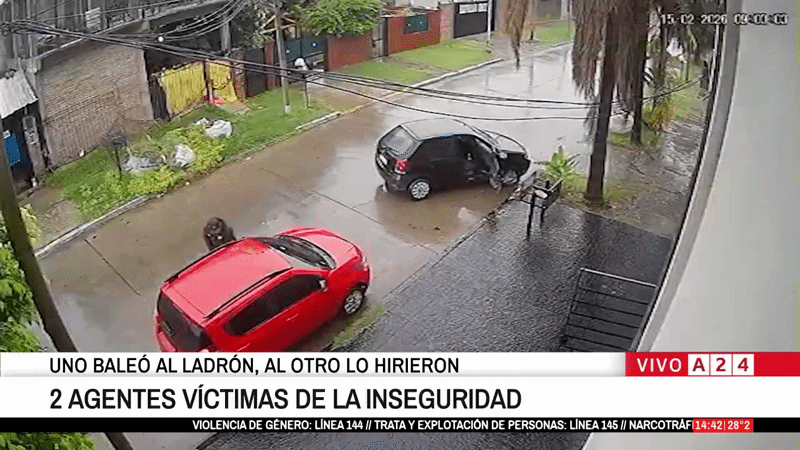 Feroz tiroteo en La Matanza: un chofer de aplicación se enfrentó a los ladrones que intentaron robarle