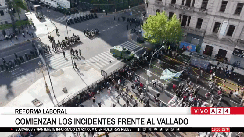 Congreso vallado por el paro de la CGT: cómo es el fuerte operativo de seguridad y qué calles están cortadas