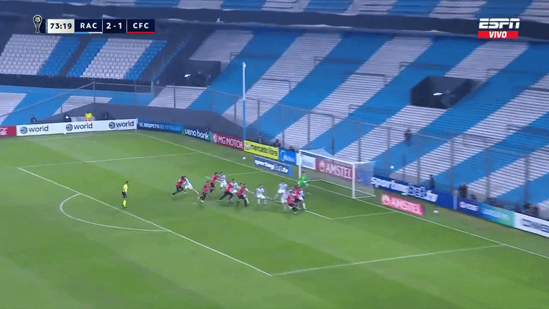 Video: la insólita jugada que provocó la eliminación de Racing de la Copa Sudamericana