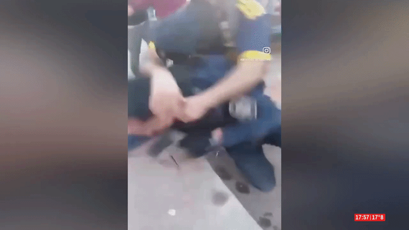 Salvaje agresión a policías durante un operativo para trasladar un auto mal estacionado