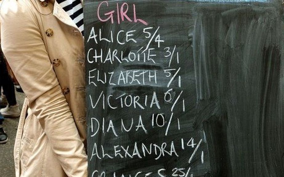 El público británico está presentando nombres posibles para la nueva princesa. El nombre favorito es Alice, seguido de Charlotte.