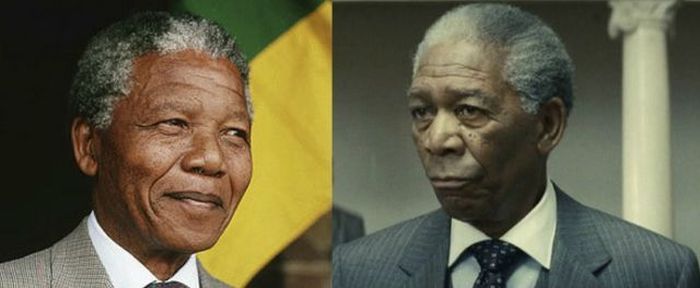 Nelson Mandela - Morgan Freeman en Invictus