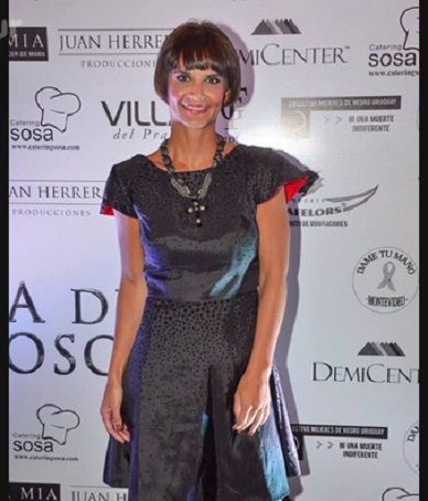 Amalia en el evento en Uruguay (Tvshow)