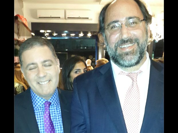 Fabián Doman y su abogado.