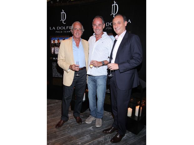 Rodolfo DOnofrido (canidato a presidente en River), Ernesto Gutierrez (Dueño de La Dolfina) y Fabian Scoltore.