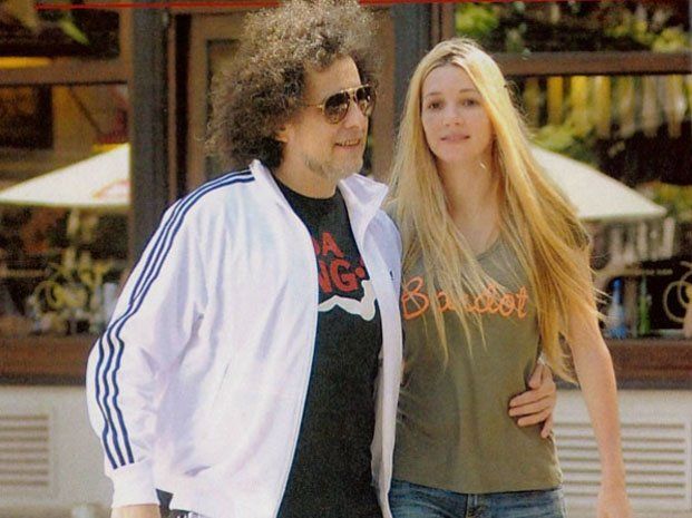 Andrés Calamaro y Micaela Breque