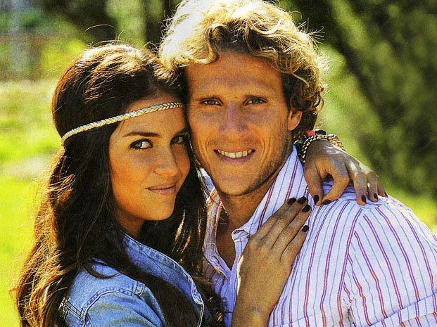 Zaira Nara y Diego Forlán