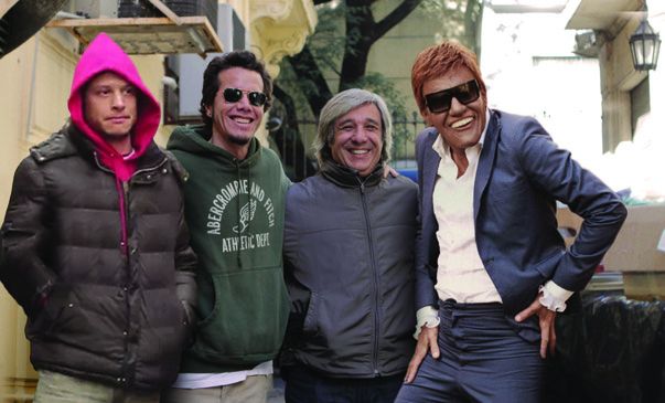 Luis Ortega, Sebastián Ortega, Alejandro Viggiano (Presidente de la agencia publicitaria SV +) y Martín Bossi