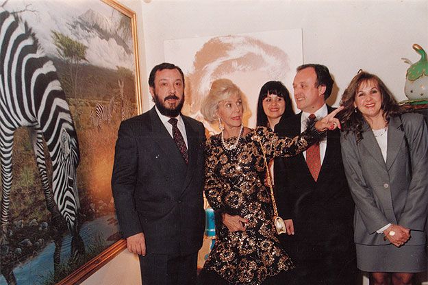 Amalia Fortabat siempre hizo pública su afición por las artes plásticas.