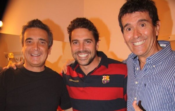 Matías Alé junto a Nito Artaza y Miguel Ángel Cherutti
