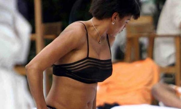 El topless de la mujer de Eto’o / www.repubblica.it
