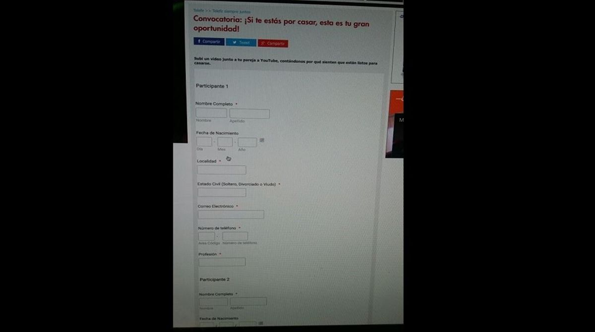 Telefe cambió el formato de su convocatoria para que una pareja pueda casarse