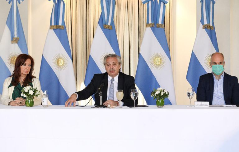 Alberto Fernández anuncia plan de reestructuración de deuda junto a CFK y Horacio Rodríguez Larreta