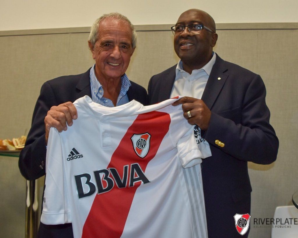 Rodolfo D´Onofrio, Jorge Brito y autoridades de River Plate recibieron a Christine Lagarde, Nhlanhla Nene y Serge Storchak Rodolfo D´Onofrio, Jorge Brito y autoridades de River Plate recibieron a Christine Lagarde, Nhlanhla Nene y Serge Storchak