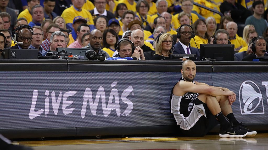 24-4-18: último partido oficial de Manu. Fue contra los Lakers.