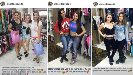 Varias modelos famosas lucen las prendas de Azu Medina... ¡y ella las manda al frente!