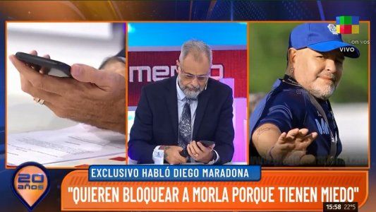 Diego Maradona y el fuerte audio que le envió a Jorge Rial: Están cagados