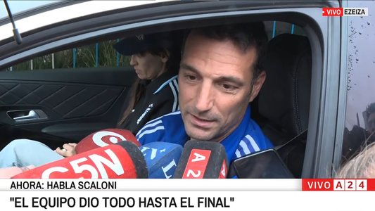 Scaloni rompió el silencio a la salida del predio de la AFA: qué dijo sobre la arenga de Messi y su continuidad