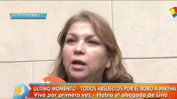 Lina Rosa Díaz fue absuelta por el robo de las joyas a Mirtha Legrand