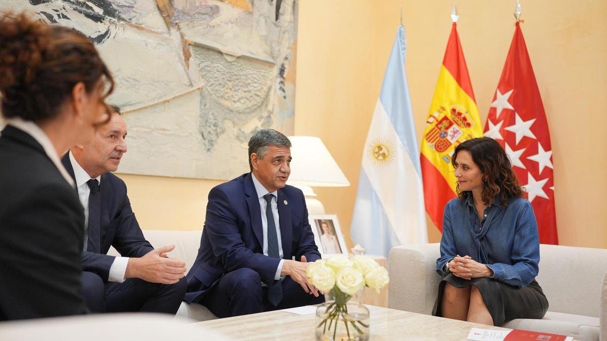 Reunión de Jorge Macri e Isabel Díaz Ayuso. (foto: redes)