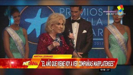 ¿Qué le gritaron a Mirtha Legrand en su premiación en los Estrella de Mar?