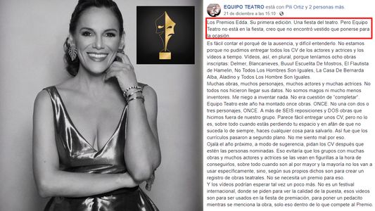 Artistas manifiestan su descontento tras conocerse a los nominados a los Premios Edda