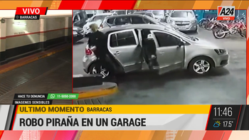 Robo piraña en un estacionamiento de Barracas