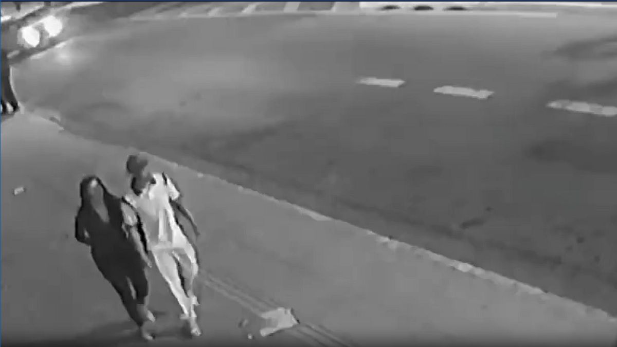 La joven fue identificada como Gabriela Oliveira. Foto: captura de video.&nbsp;