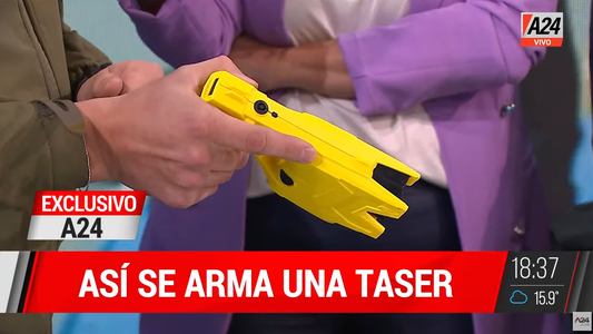 Exclusivo A24 | Así funcionan las pistolas taser que usará la Policía de la Ciudad desde el 17 de julio