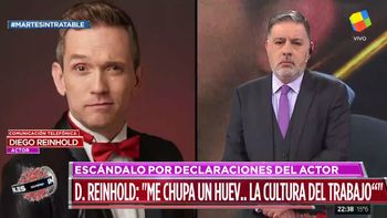 Diego Reinhold explicó su polémica frase: Me chupa un huevo la cultura del trabajo