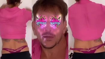 El desopilante baile de Nico Vázquez con... ¡Una tanga de Gimena Accardi!