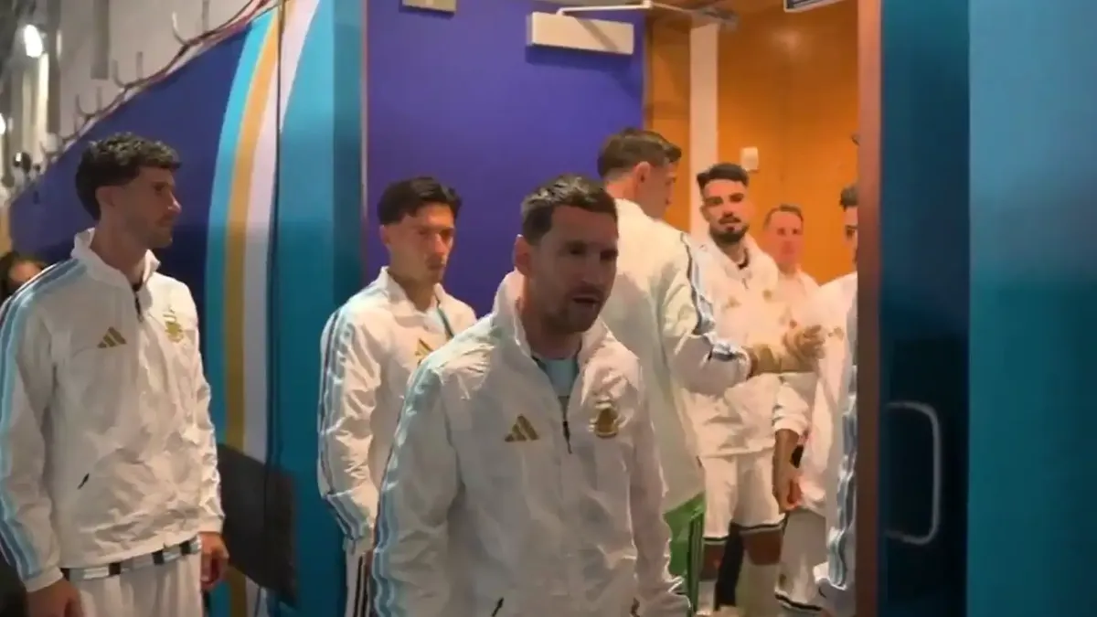 Se reveló qué pasó en el vestuario de la Selección Argentina antes de jugar la final de la Copa del Mundo. (Foto: captura)