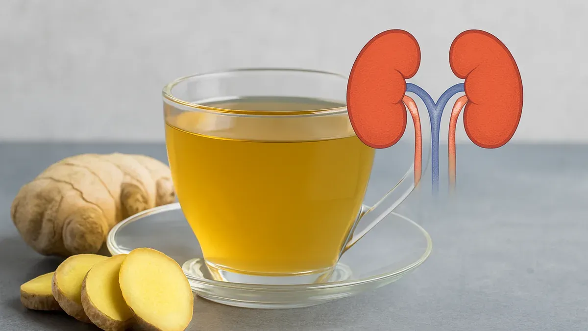 Infusión de jengibre después de cenar: qué puede aportar al cuidado de los riñones. (Imagen ilustrativa)