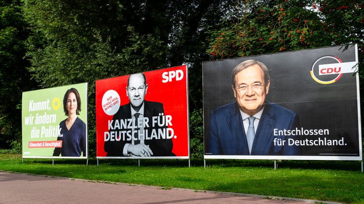 Carteles con los principales candidatos en las elecciones de Alemania (Foto: Foto: Lutsenko_Oleksandr / Shutterstock)